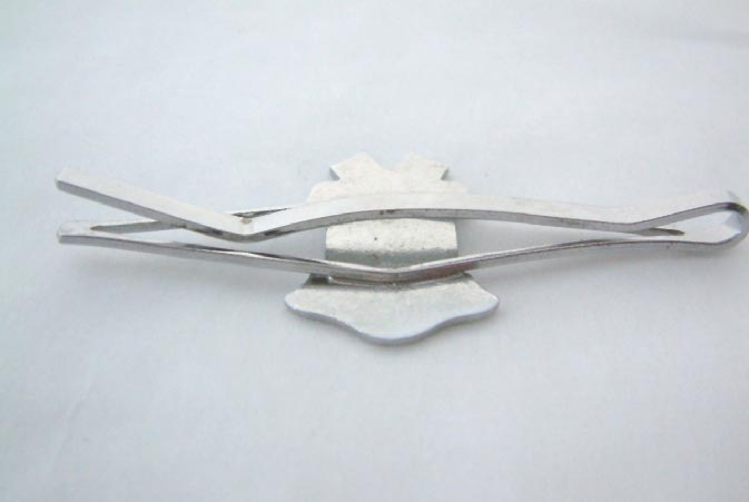 vintage chromed enamelled Picton New Zealand tie slide clip